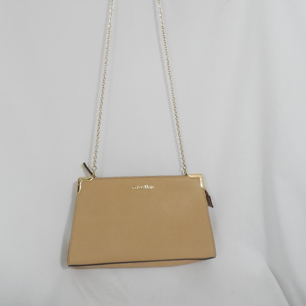 Calvin Klein Saffiano Leather Clutch